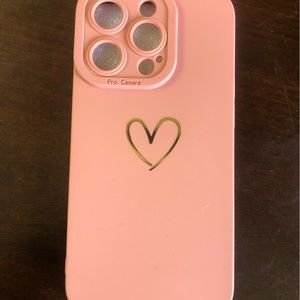 pink/peachy iphone case